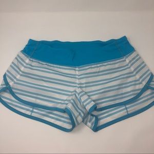 Lululemon Run: Speed Short Twin stripe spry blue 6